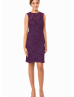 Allover Lace Cutout Back Short Bridesmaid Dress